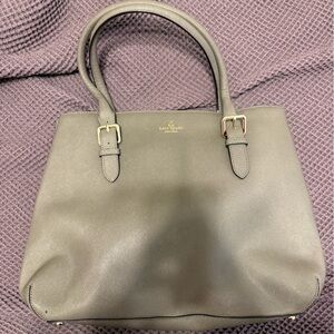 Gray Graphite neutral Kate Spade tote work bag